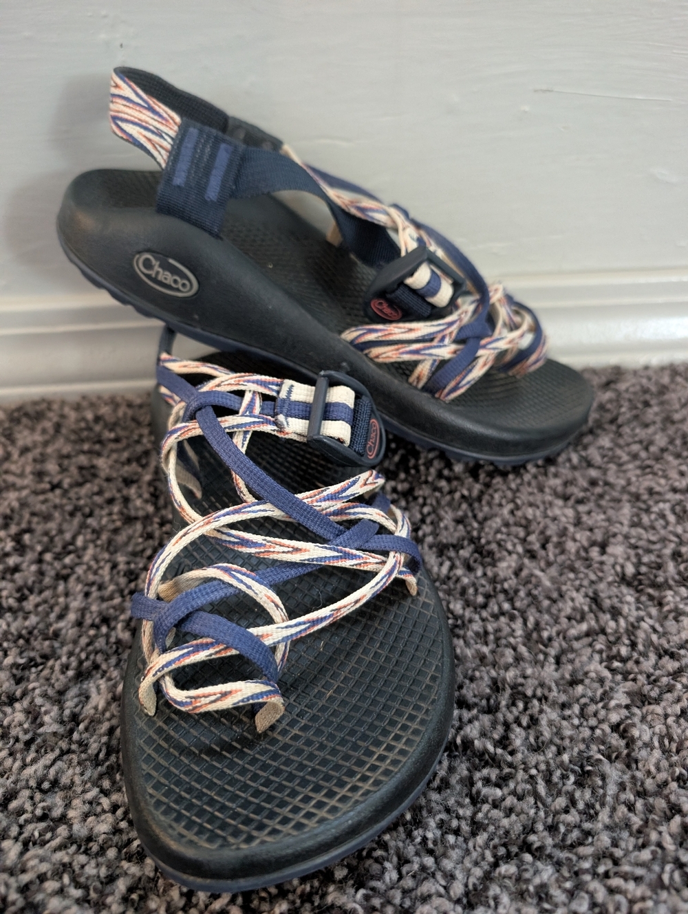 Chaco Women's Navy Multicolor Strappy Sandal